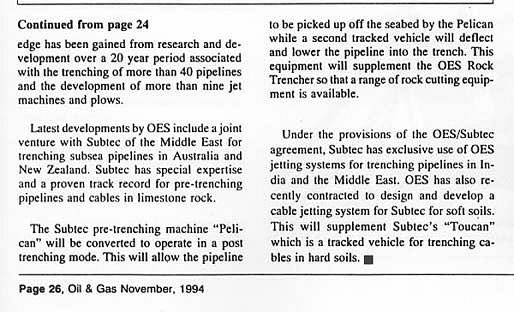 November 1995 Media Release
